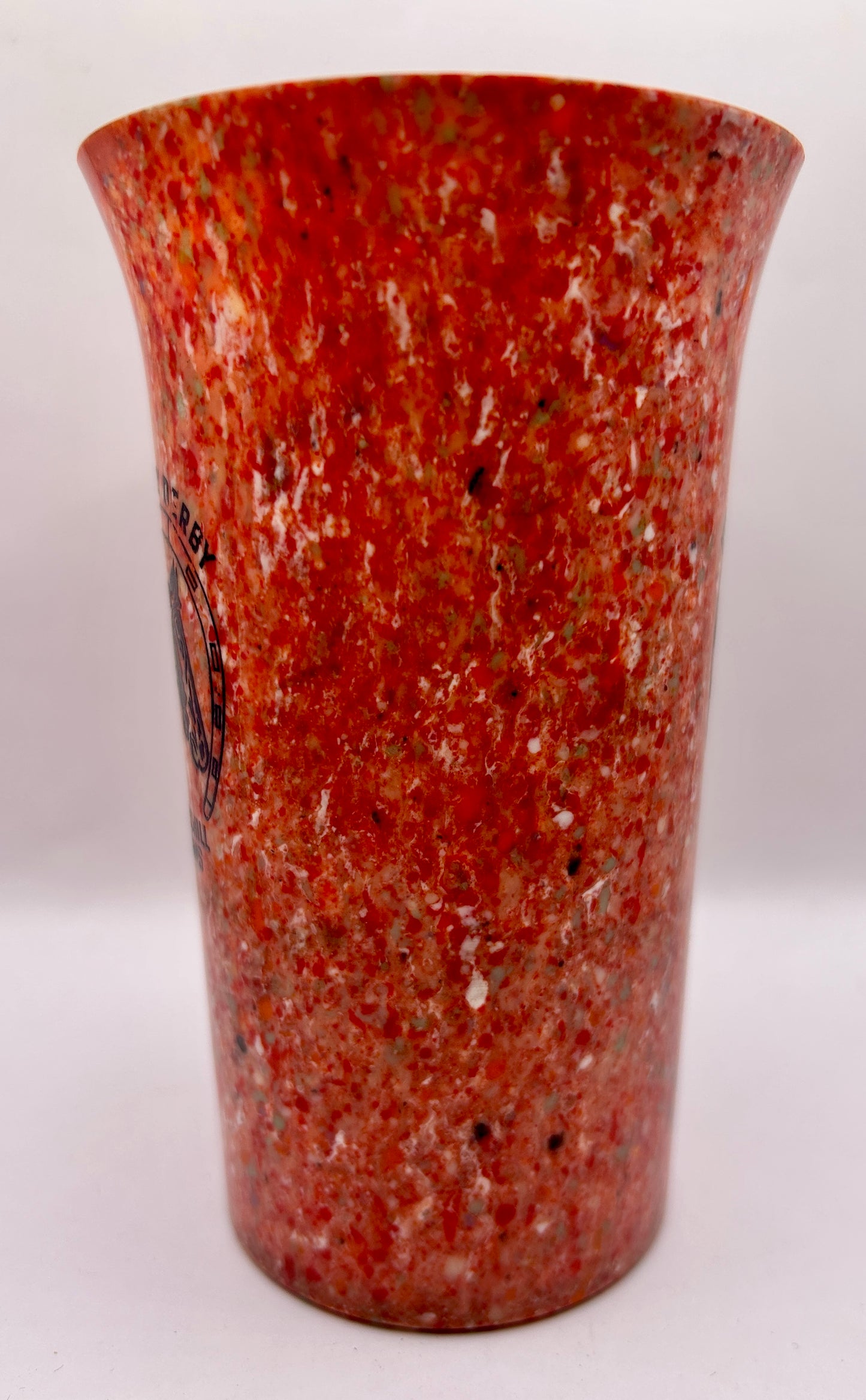 1941-44 Kentucky Derby Beetleware Glass - Red/White