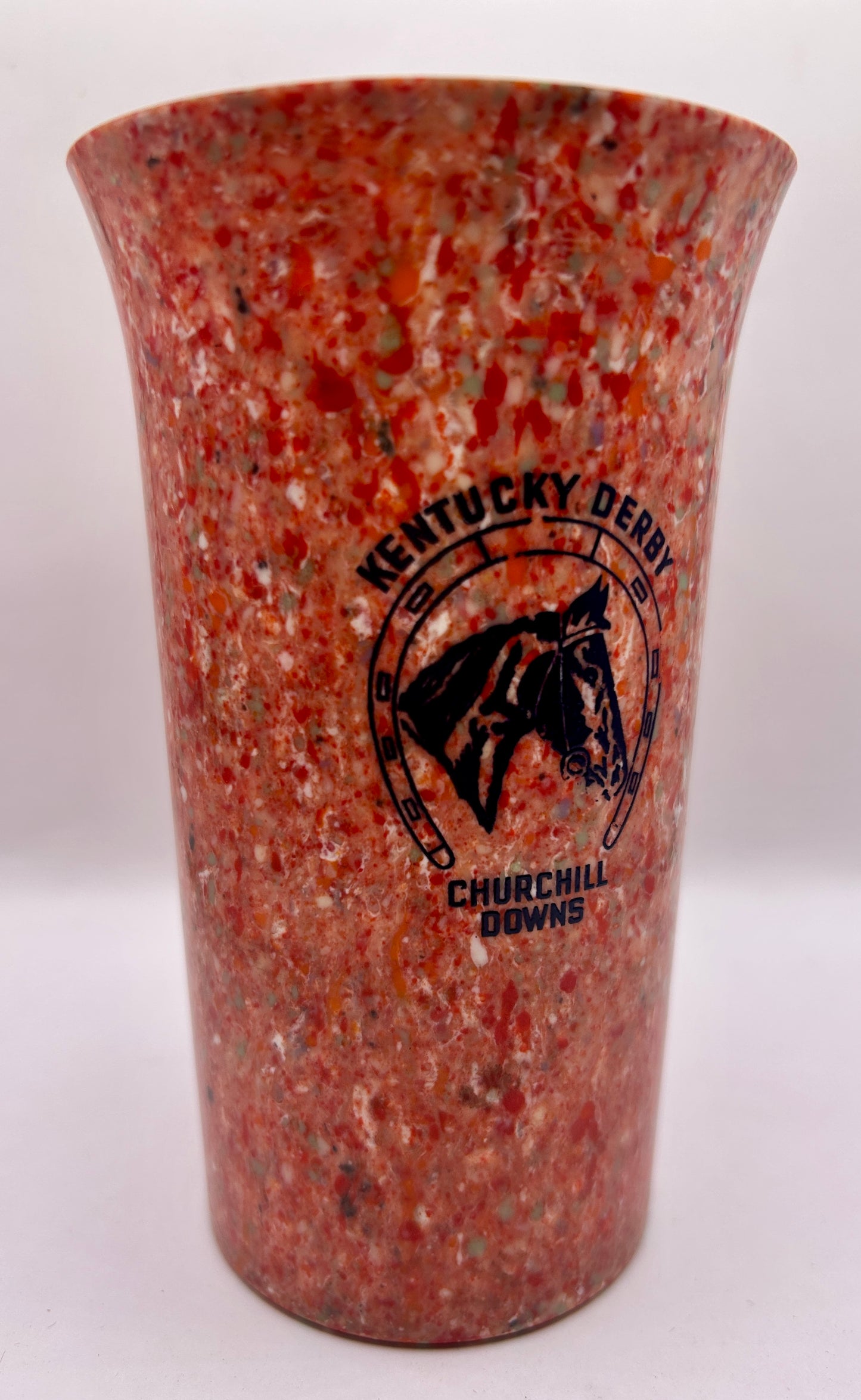 1941-44 Kentucky Derby Beetleware Glass - Red/White