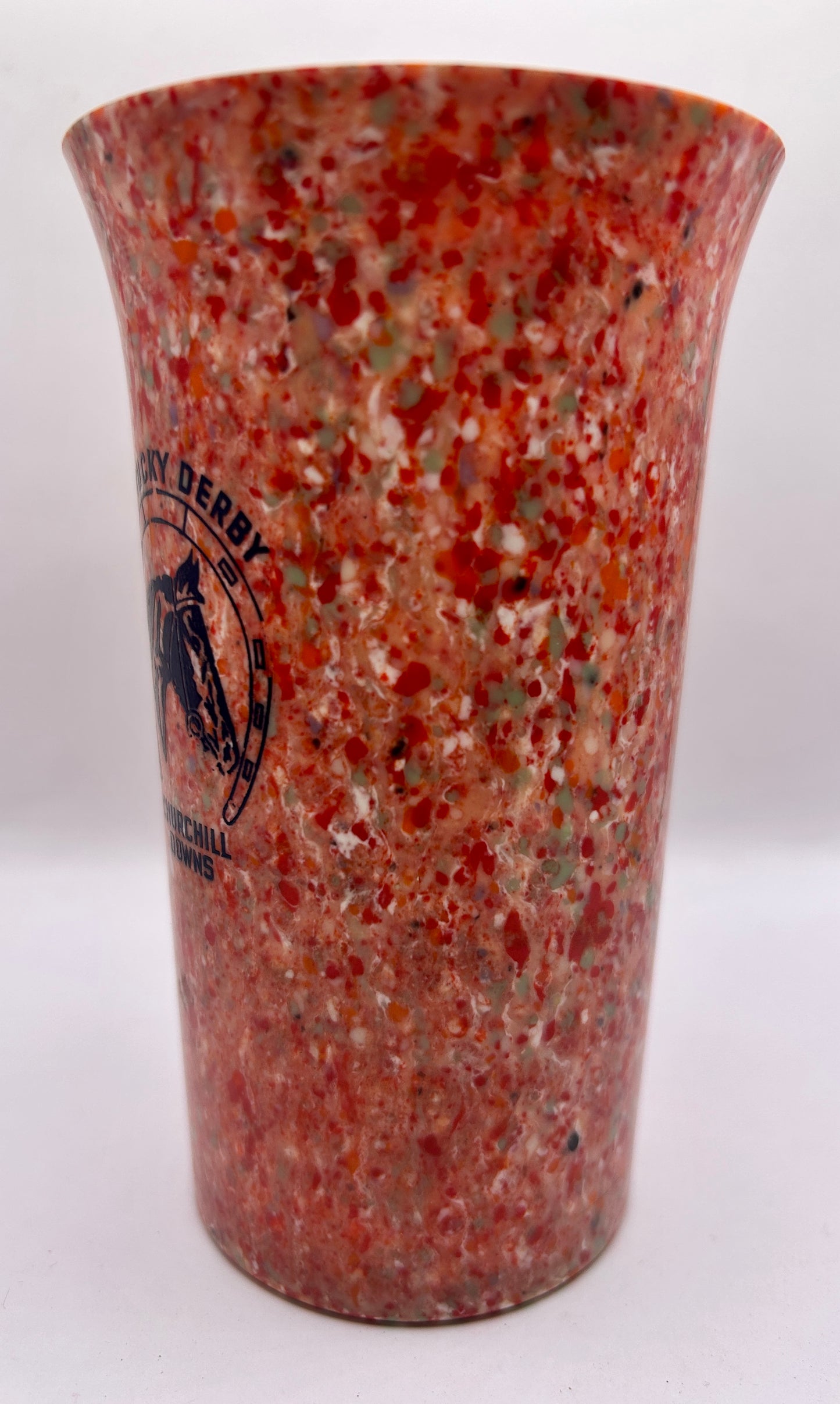 1941-44 Kentucky Derby Beetleware Glass - Red/White