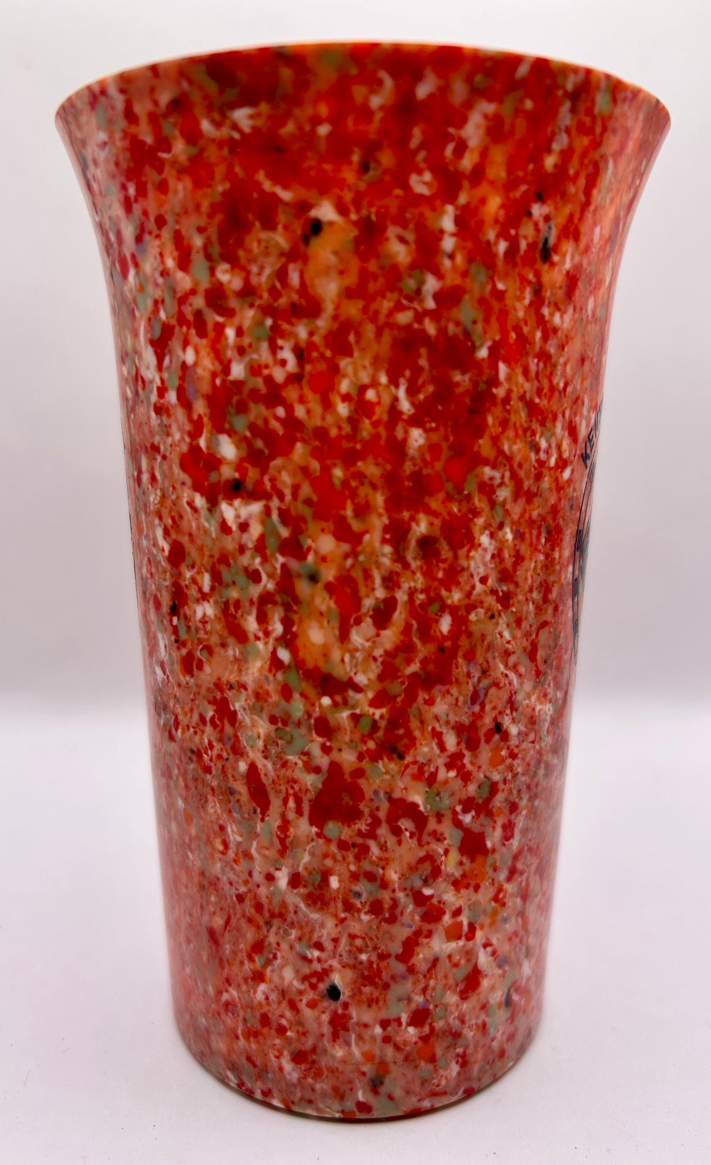 1941-44 Kentucky Derby Beetleware Glass - Red/White