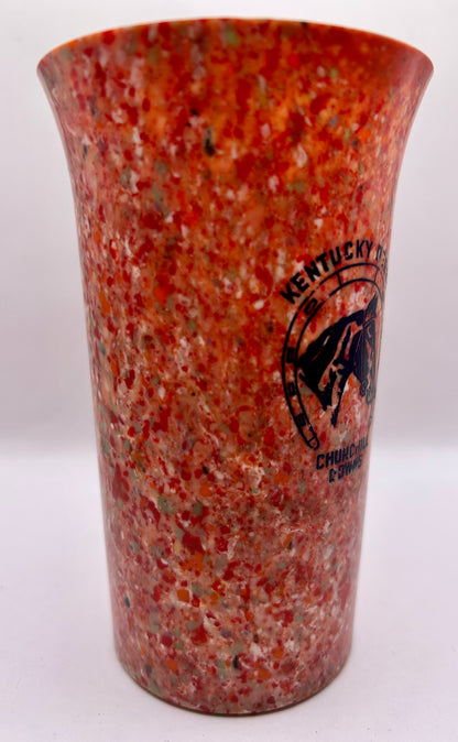 1941-44 Kentucky Derby Beetleware Glass - Red/White