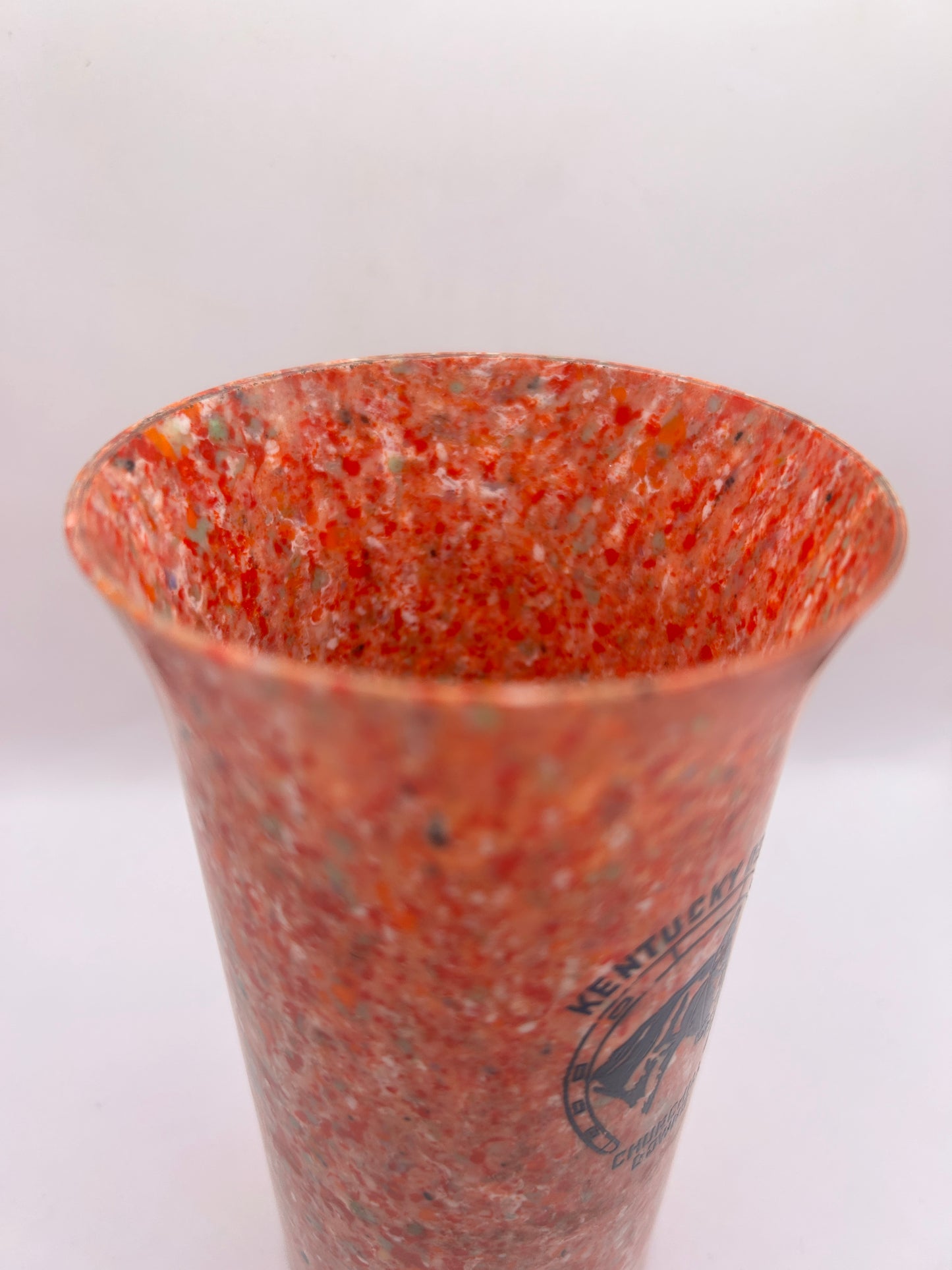 1941-44 Kentucky Derby Beetleware Glass - Red/White