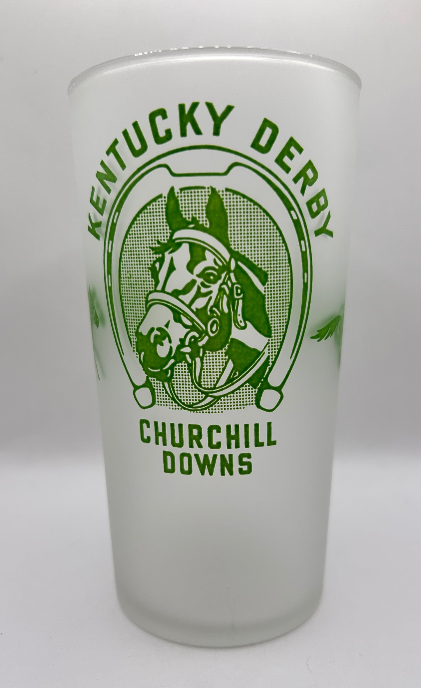 1948 Kentucky Derby Glass - Frosted Bottom