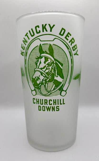 1948 Kentucky Derby Glass - Frosted Bottom