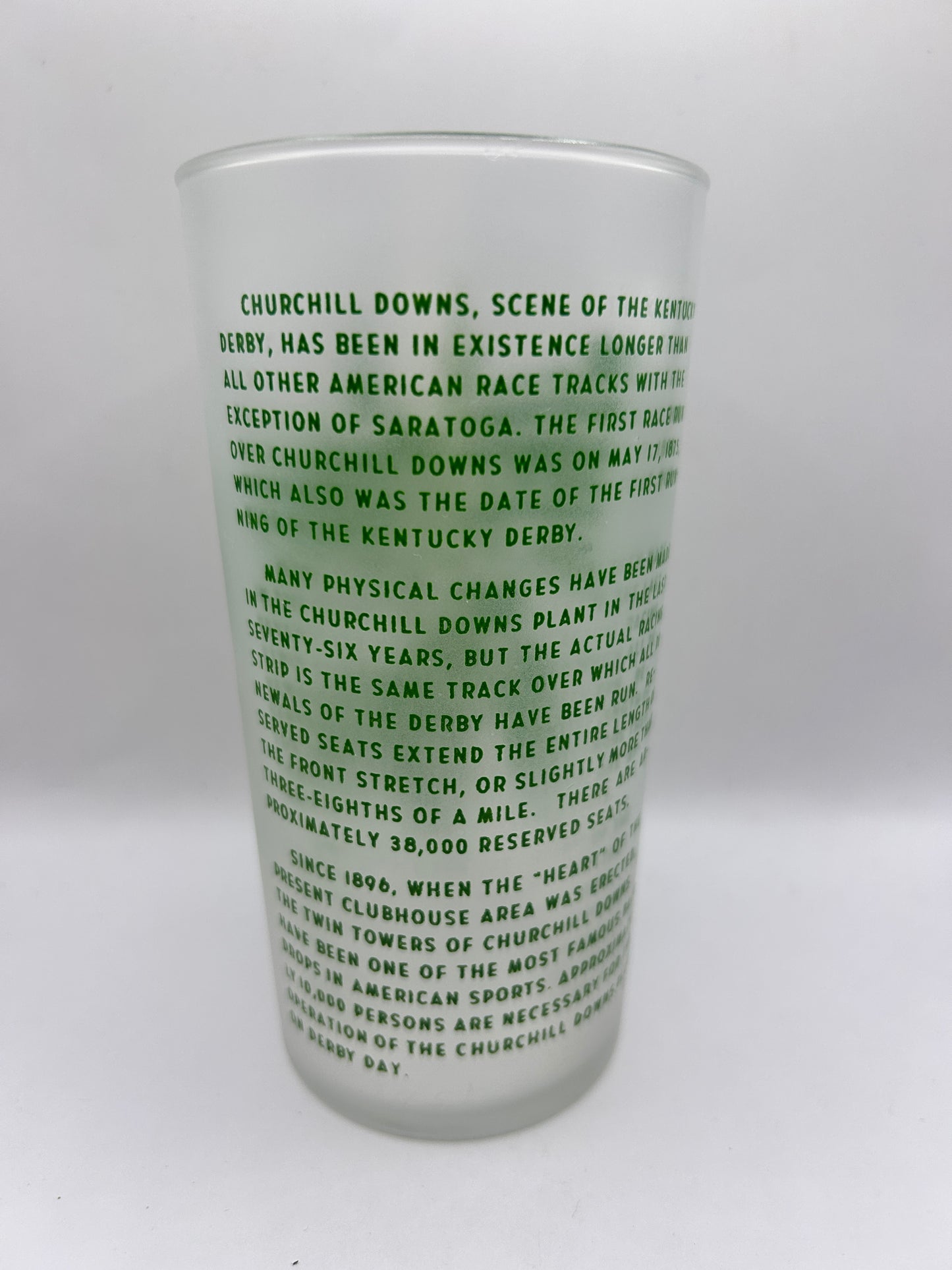 1950 Kentucky Derby Glass