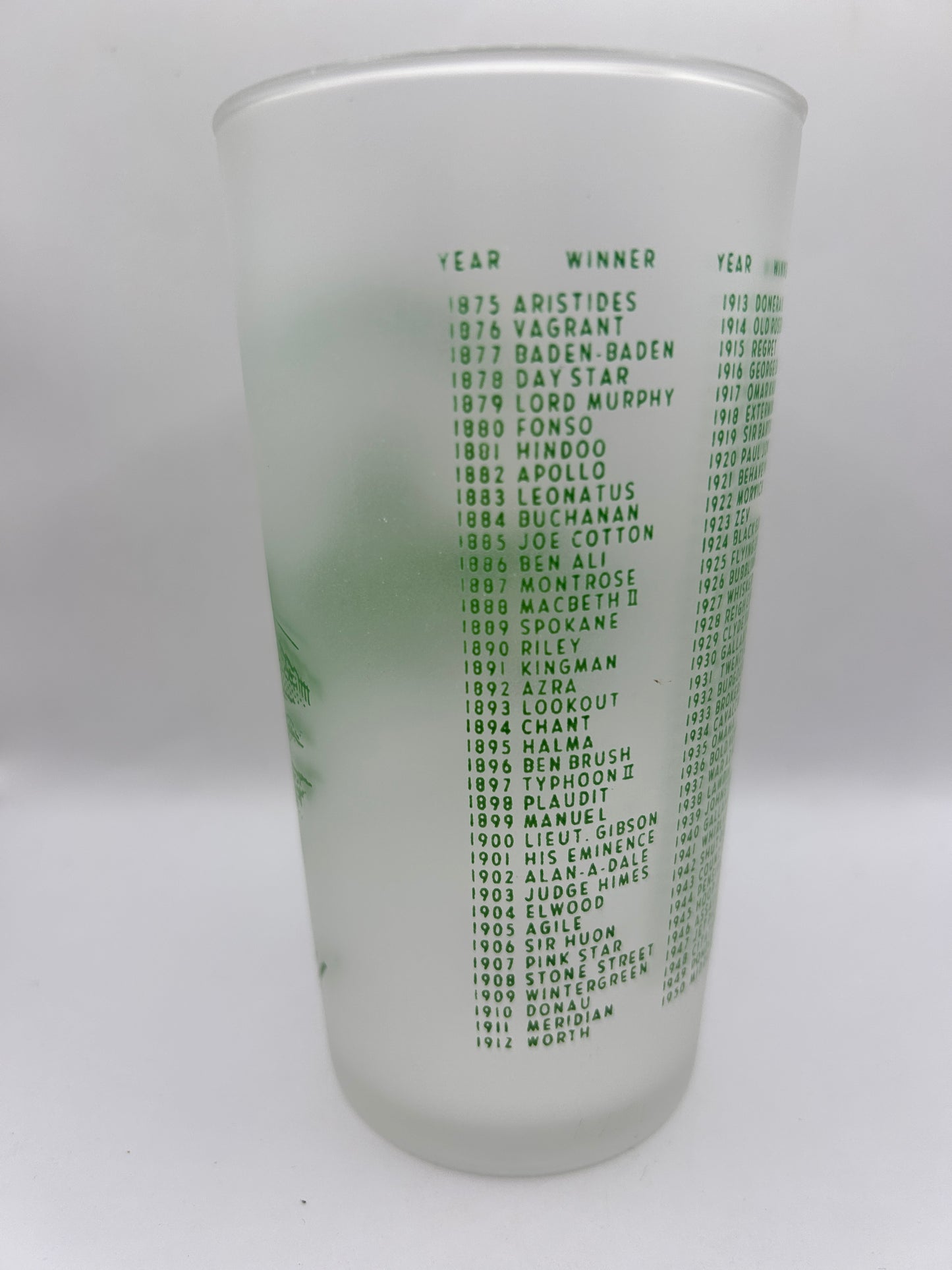 1951 Kentucky Derby Glass