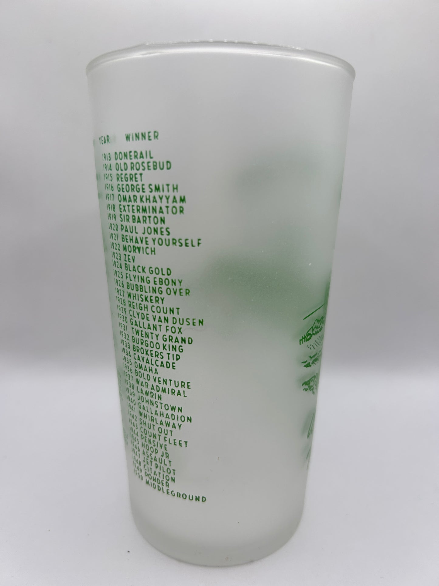 1951 Kentucky Derby Glass