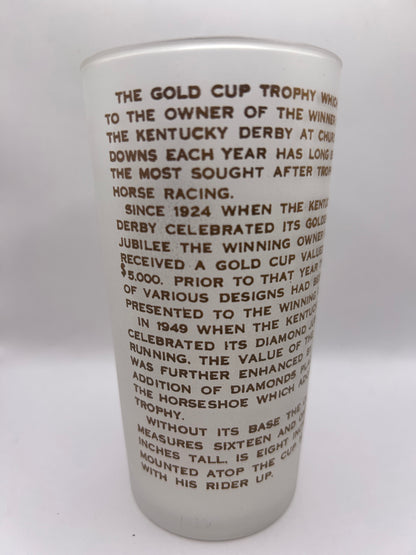1952 Kentucky Derby Glass