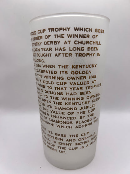 1952 Kentucky Derby Glass