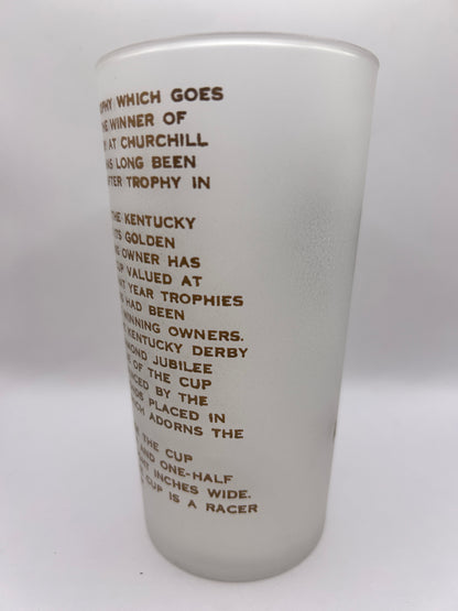 1952 Kentucky Derby Glass