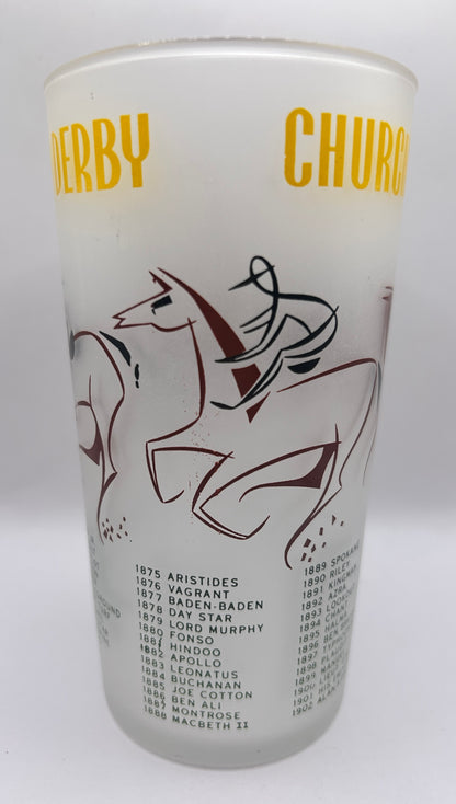 1956 Kentucky Derby Glass: 1 Star, 3 Tails