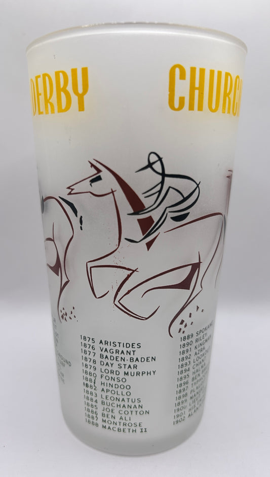 1956 Kentucky Derby Glass: 1 Star, 3 Tails