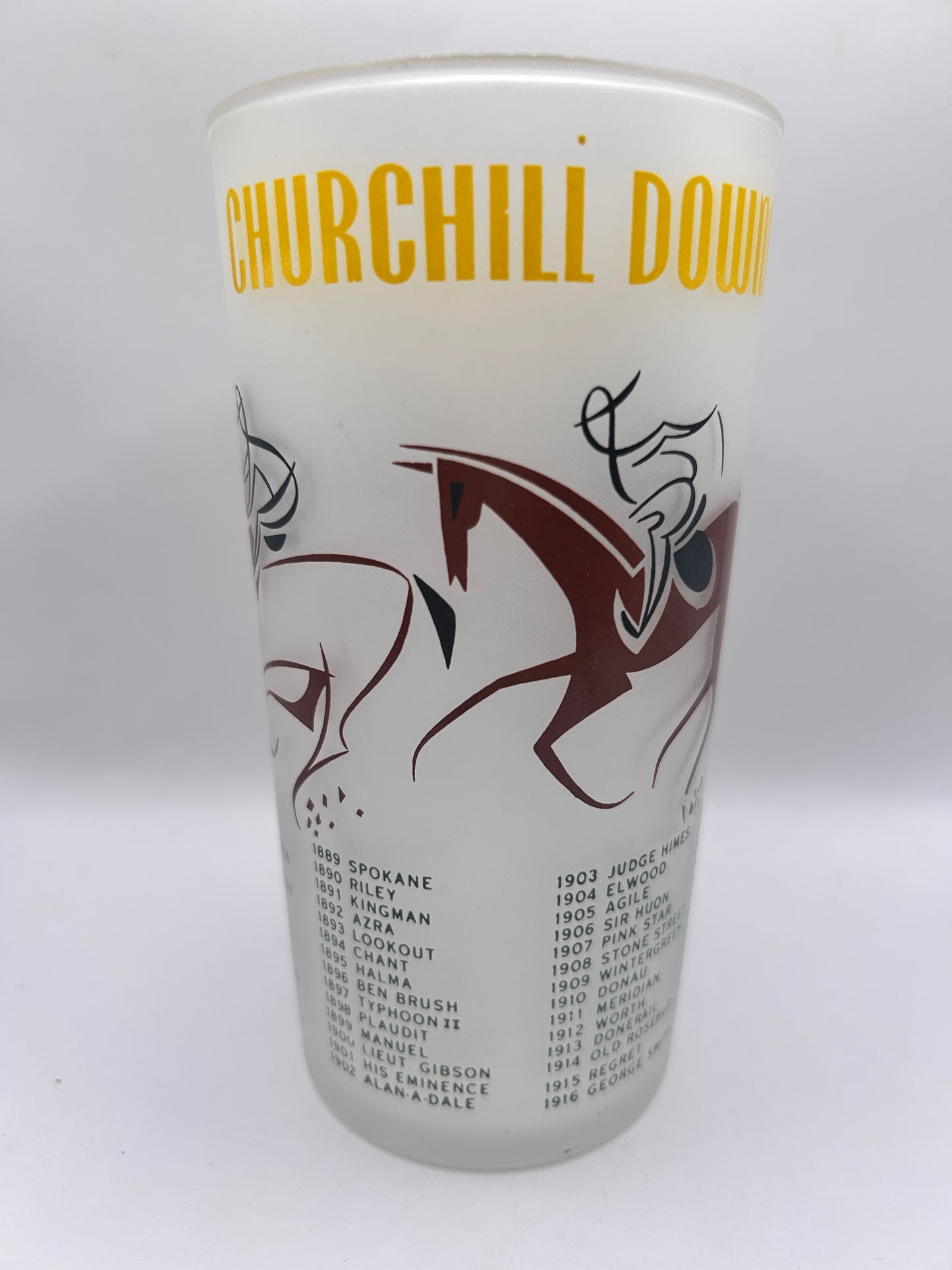 1956 Kentucky Derby Glass: 1 Star, 3 Tails