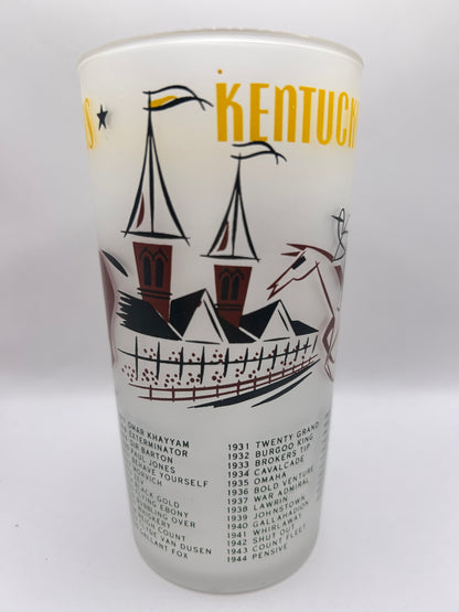 1956 Kentucky Derby Glass: 1 Star, 3 Tails