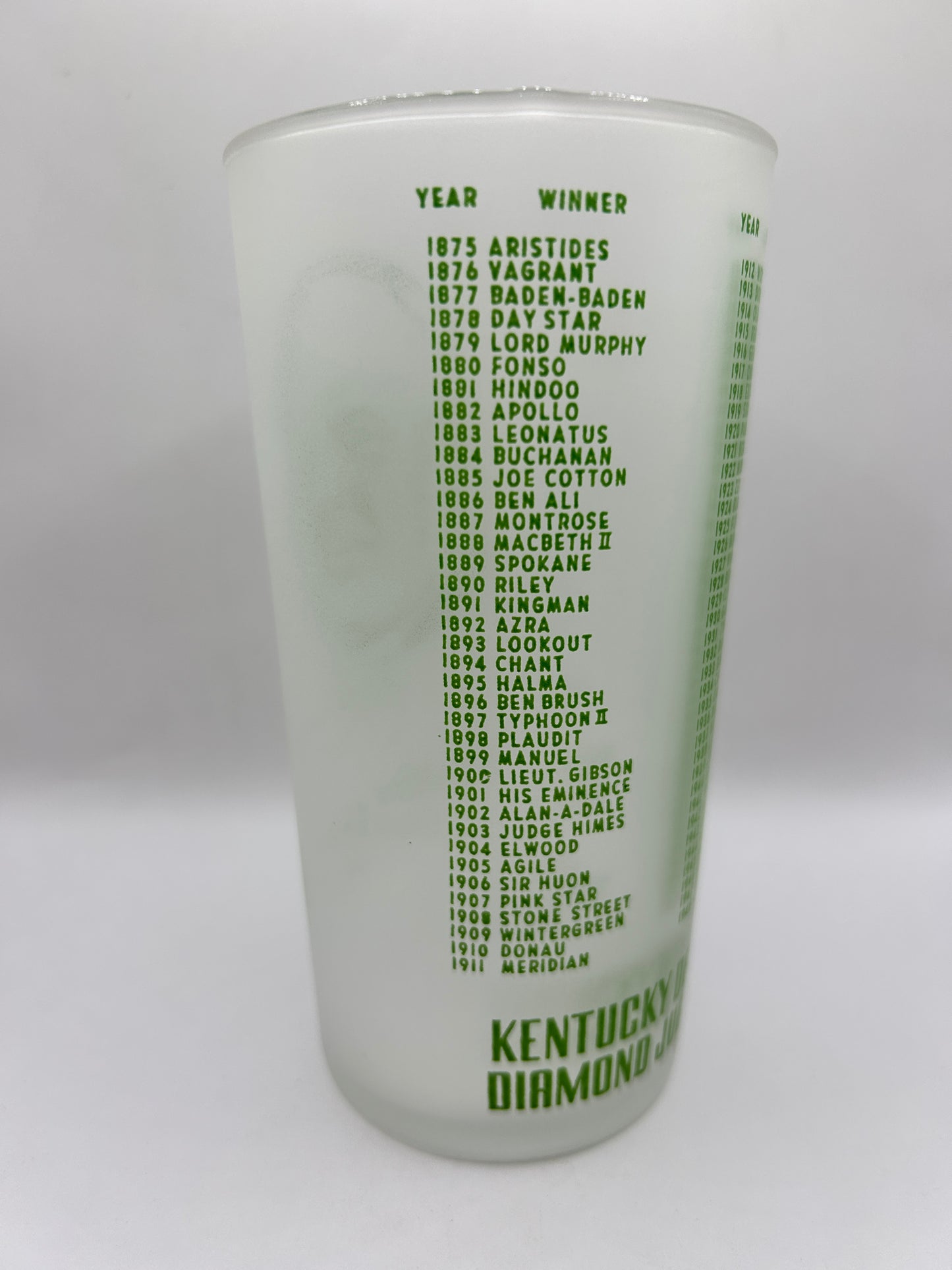 1949 Kentucky Derby Glass