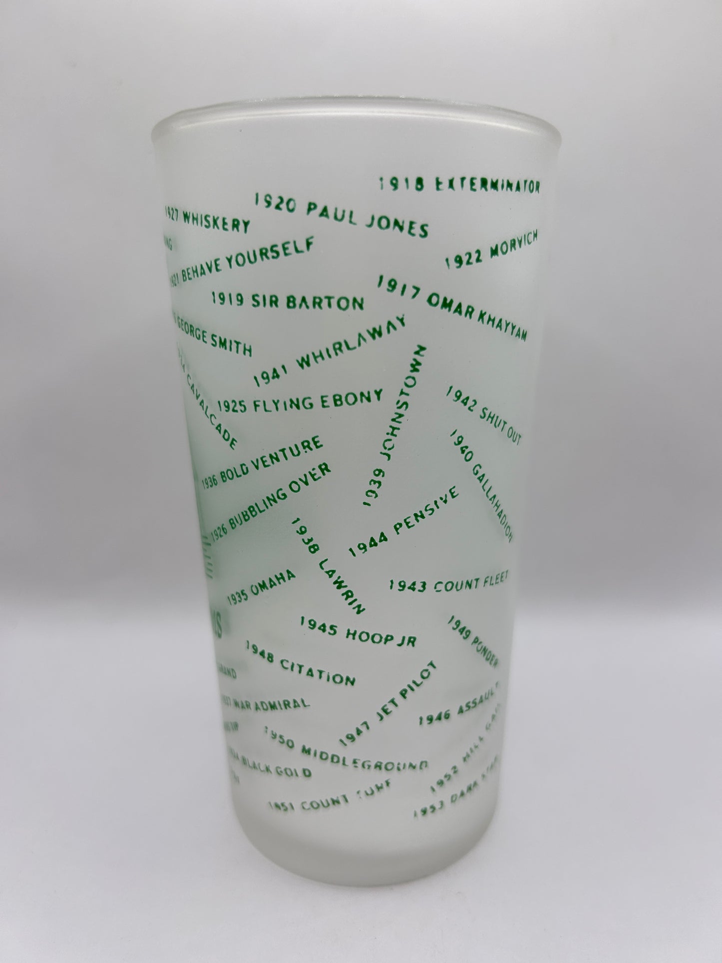 1954 Kentucky Derby Glass