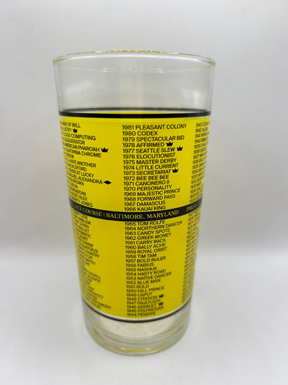 2020 Preakness Stakes Glass