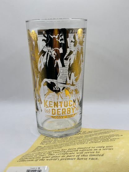 2021 Kentucky Derby Gold Glass
