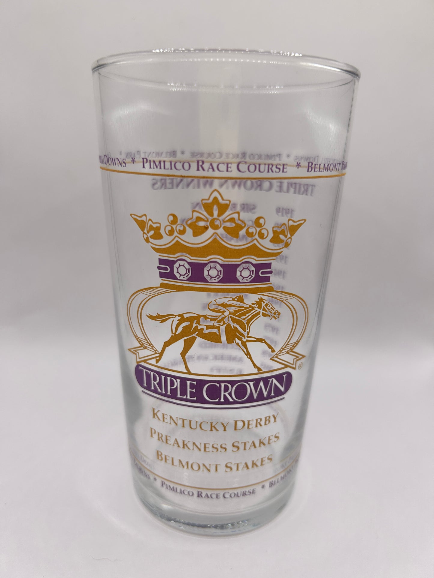 2019 Unofficial Triple Crown Winner BAR Glass