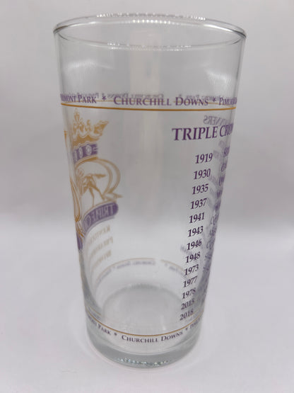 2019 Unofficial Triple Crown Winner BAR Glass