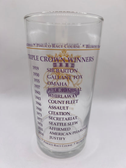 2019 Unofficial Triple Crown Winner BAR Glass
