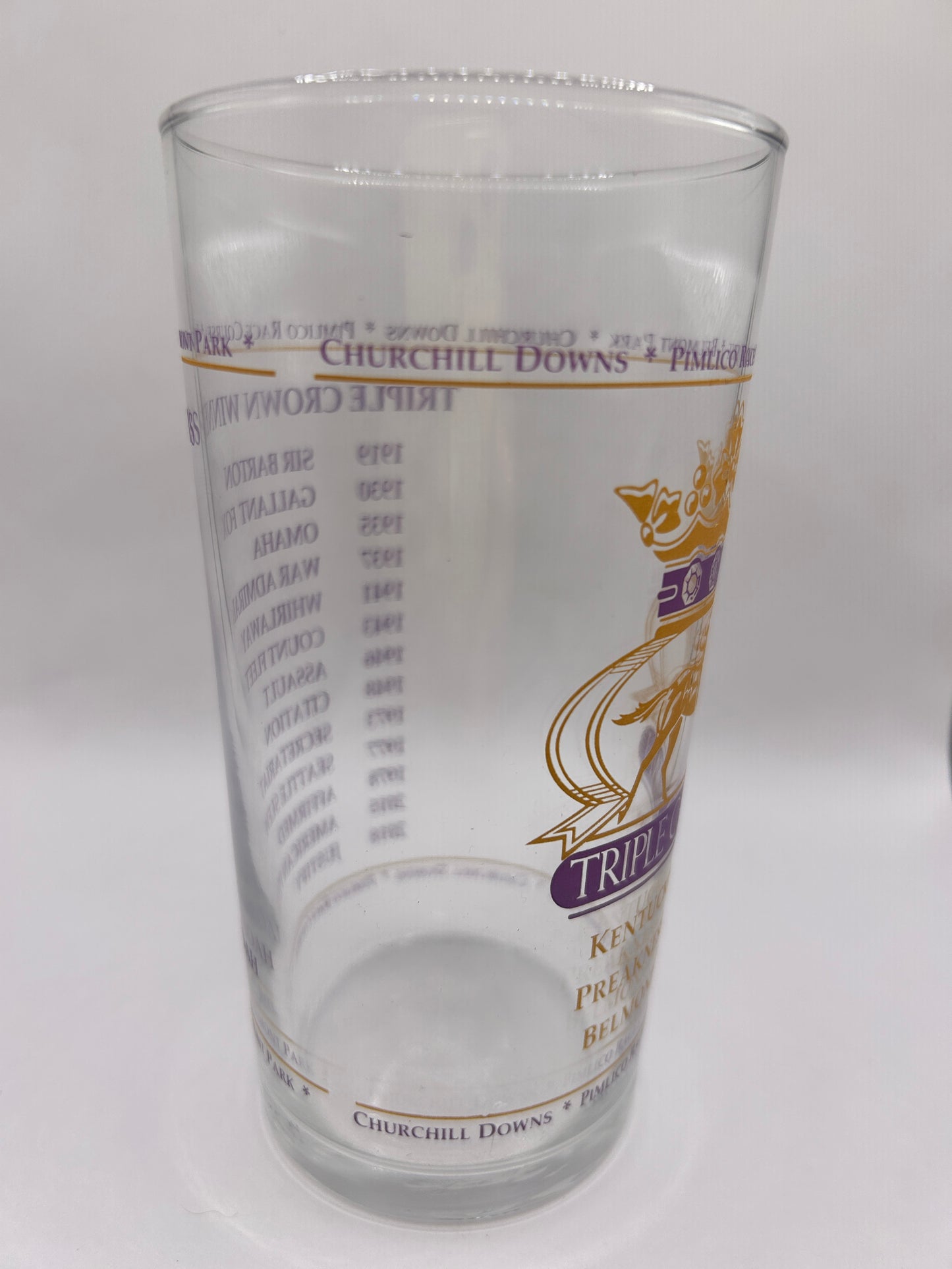 2019 Unofficial Triple Crown Winner BAR Glass