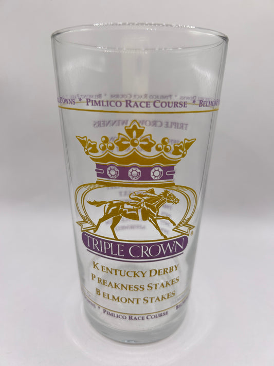 Unofficial Triple Crown Winner BAR Glass