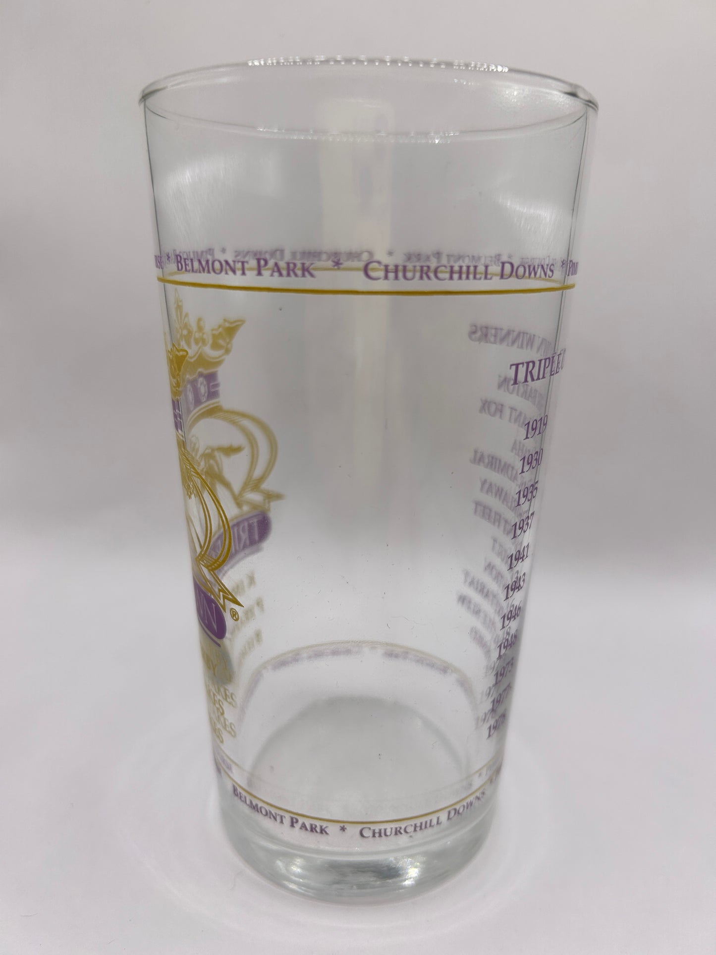 Unofficial Triple Crown Winner BAR Glass