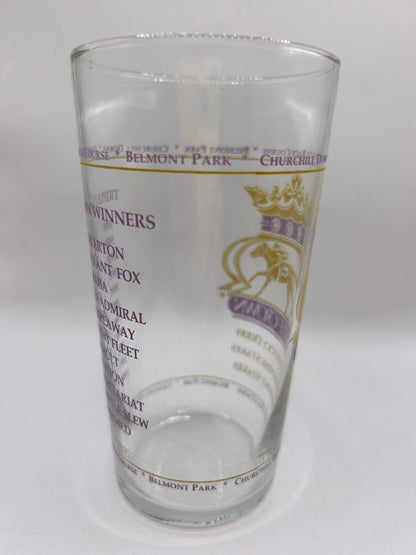 Unofficial Triple Crown Winner BAR Glass