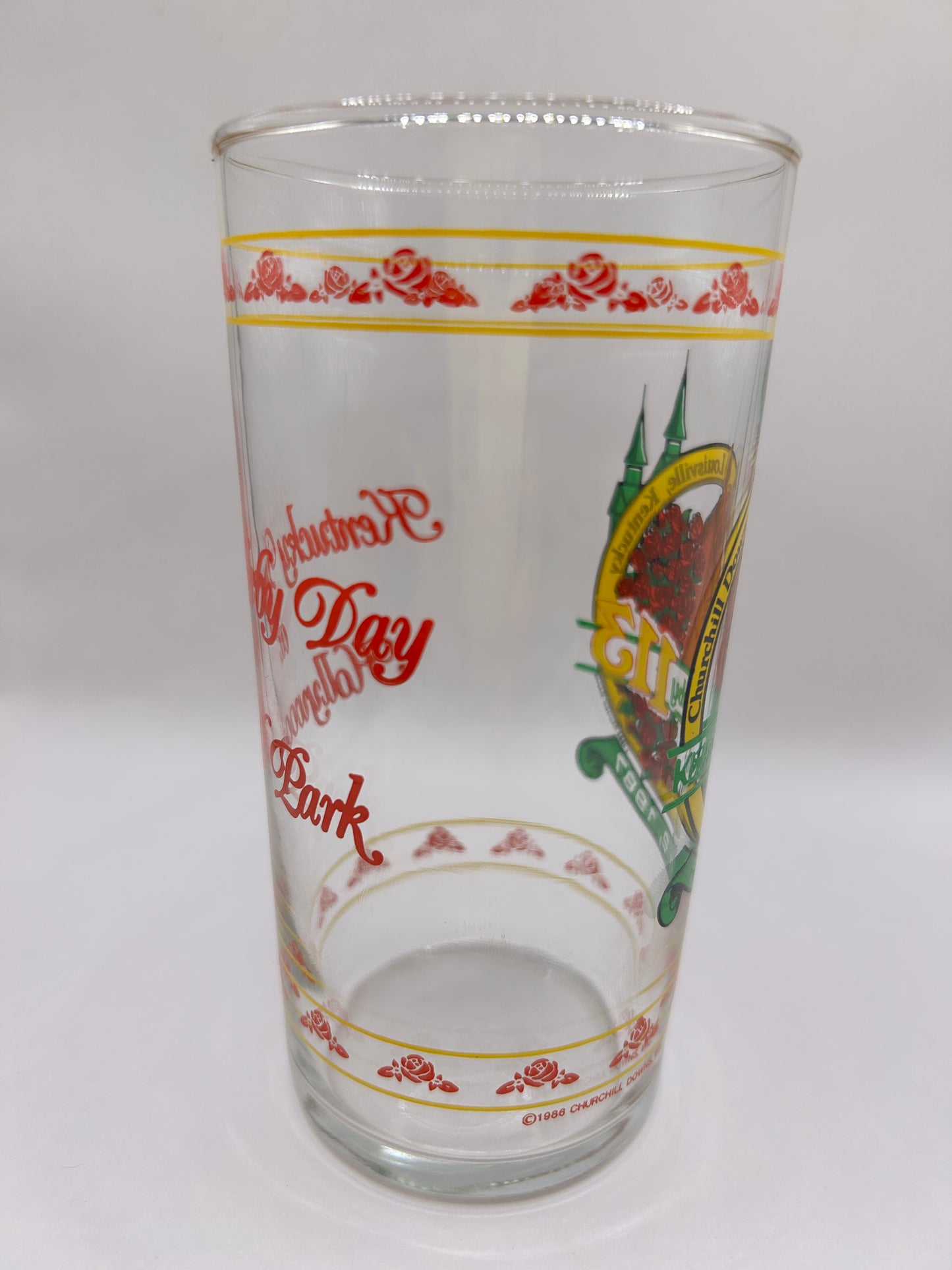1987 Unofficial Kentucky Derby BAR Glass