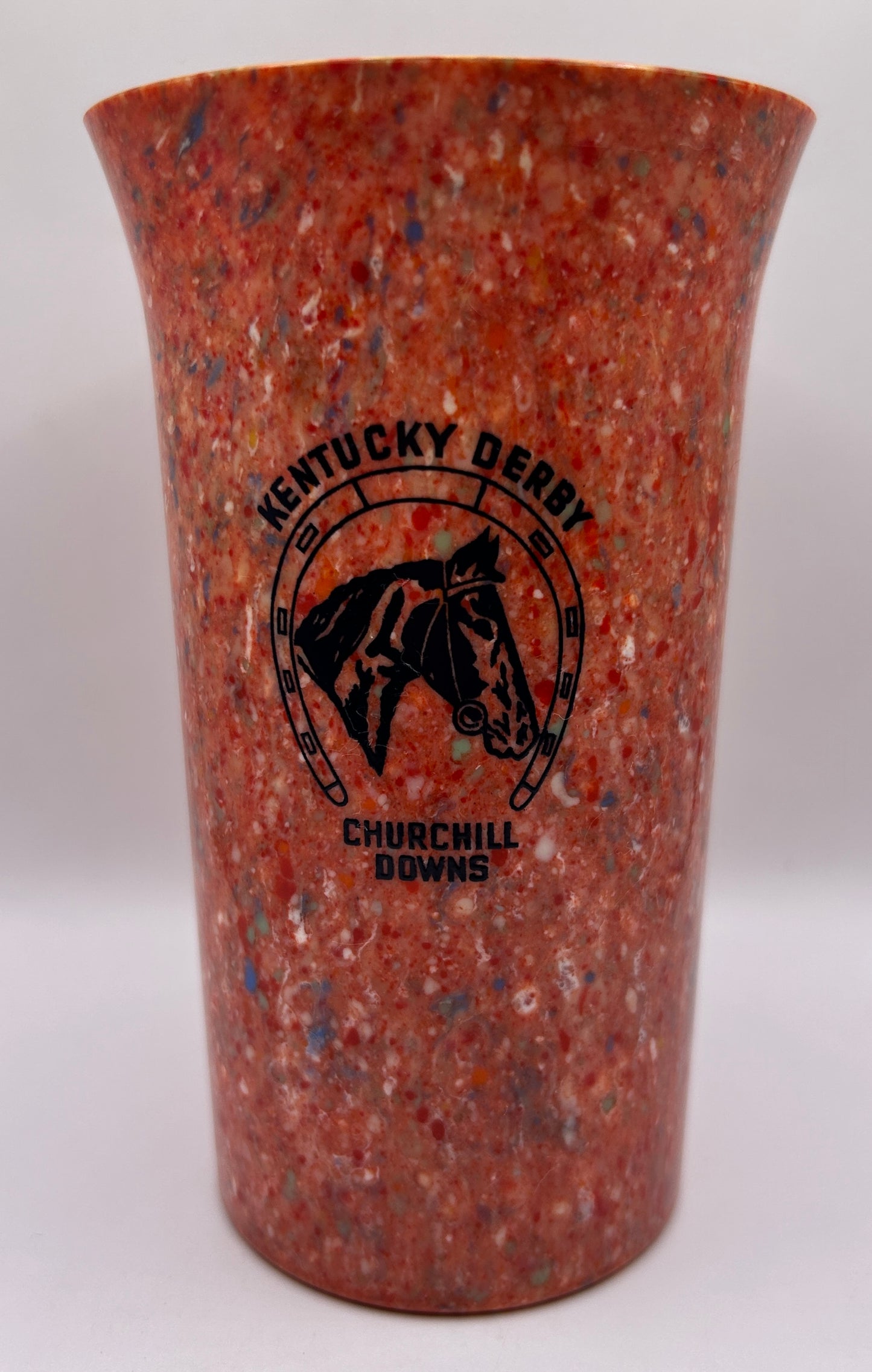 1941-44 Kentucky Derby Beetleware Glass - Red/White/Blue