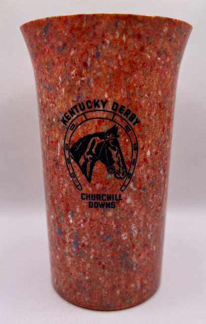 1941-44 Kentucky Derby Beetleware Glass - Red/White/Blue