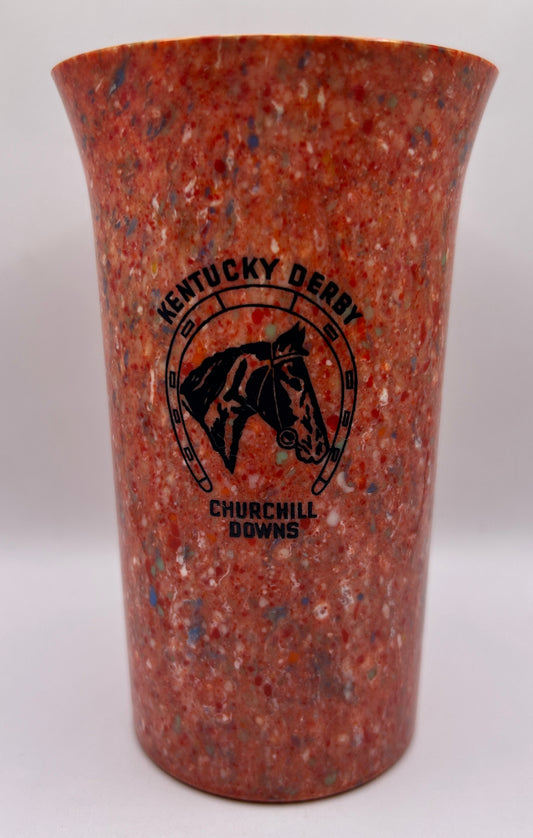 1941-44 Kentucky Derby Beetleware Glass - Red/White/Blue