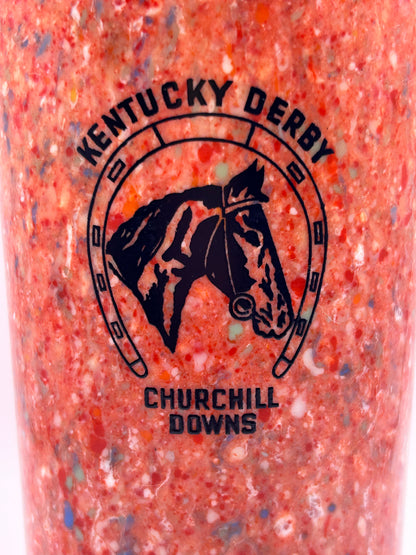1941-44 Kentucky Derby Beetleware Glass - Red/White/Blue