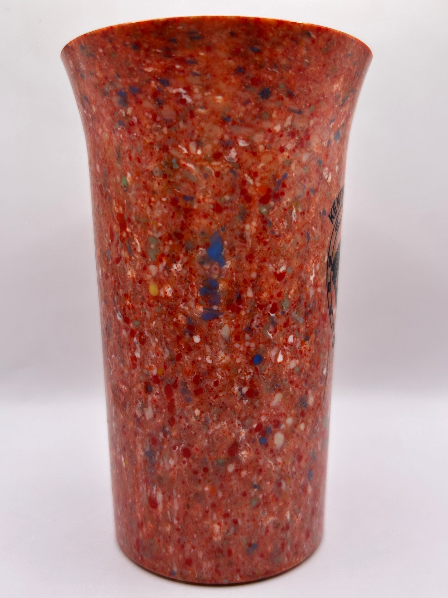 1941-44 Kentucky Derby Beetleware Glass - Red/White/Blue