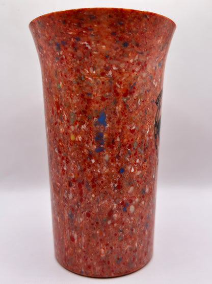 1941-44 Kentucky Derby Beetleware Glass - Red/White/Blue