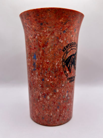 1941-44 Kentucky Derby Beetleware Glass - Red/White/Blue