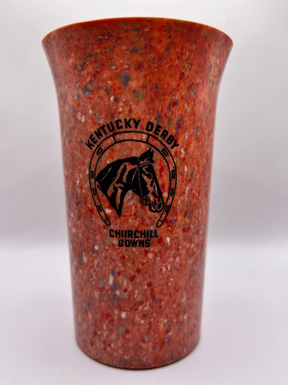 1941-44 Kentucky Derby Beetleware Glass - Red/White/Blue