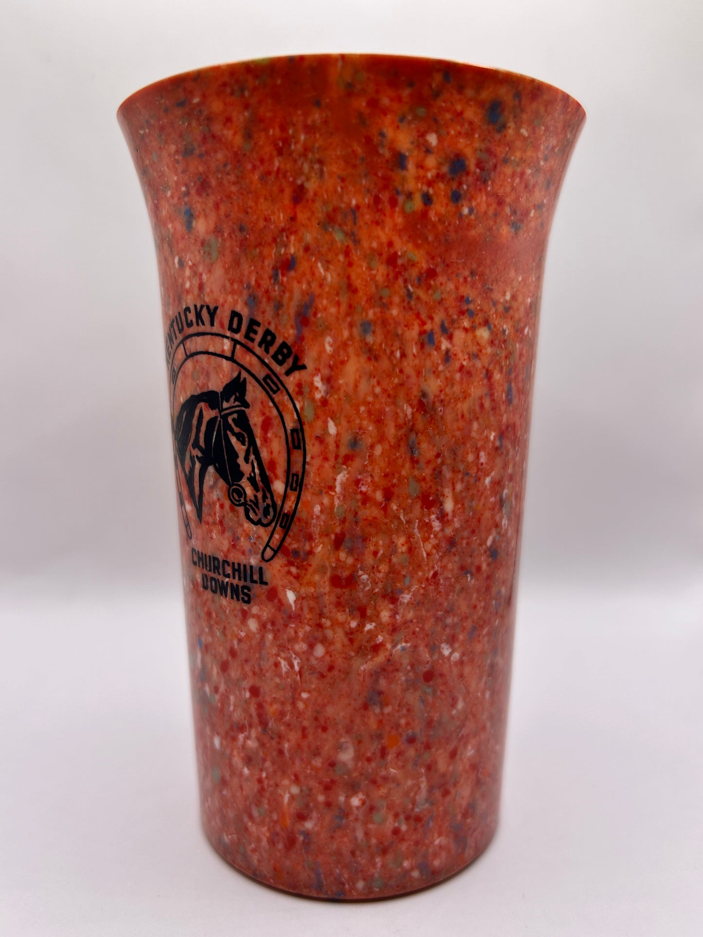 1941-44 Kentucky Derby Beetleware Glass - Red/White/Blue