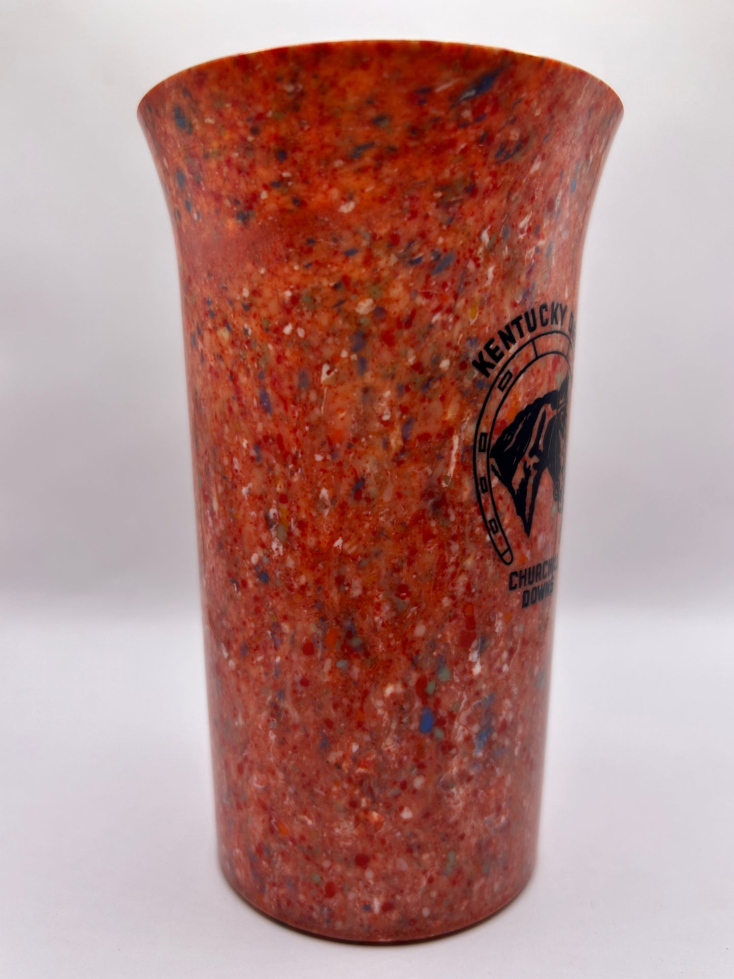 1941-44 Kentucky Derby Beetleware Glass - Red/White/Blue