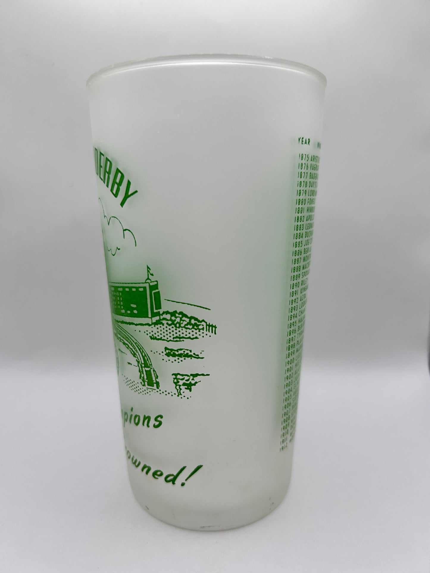 1951 Kentucky Derby Glass