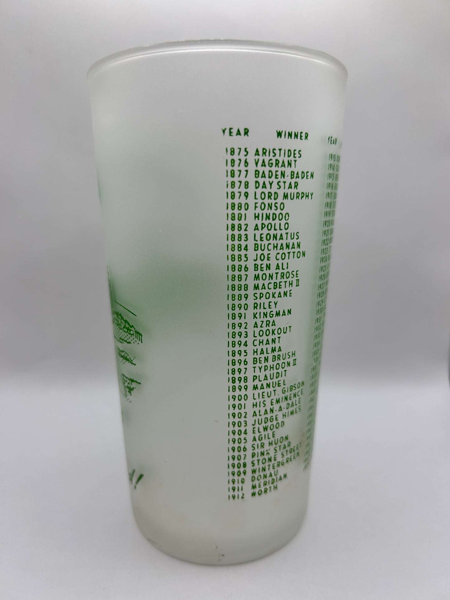1951 Kentucky Derby Glass