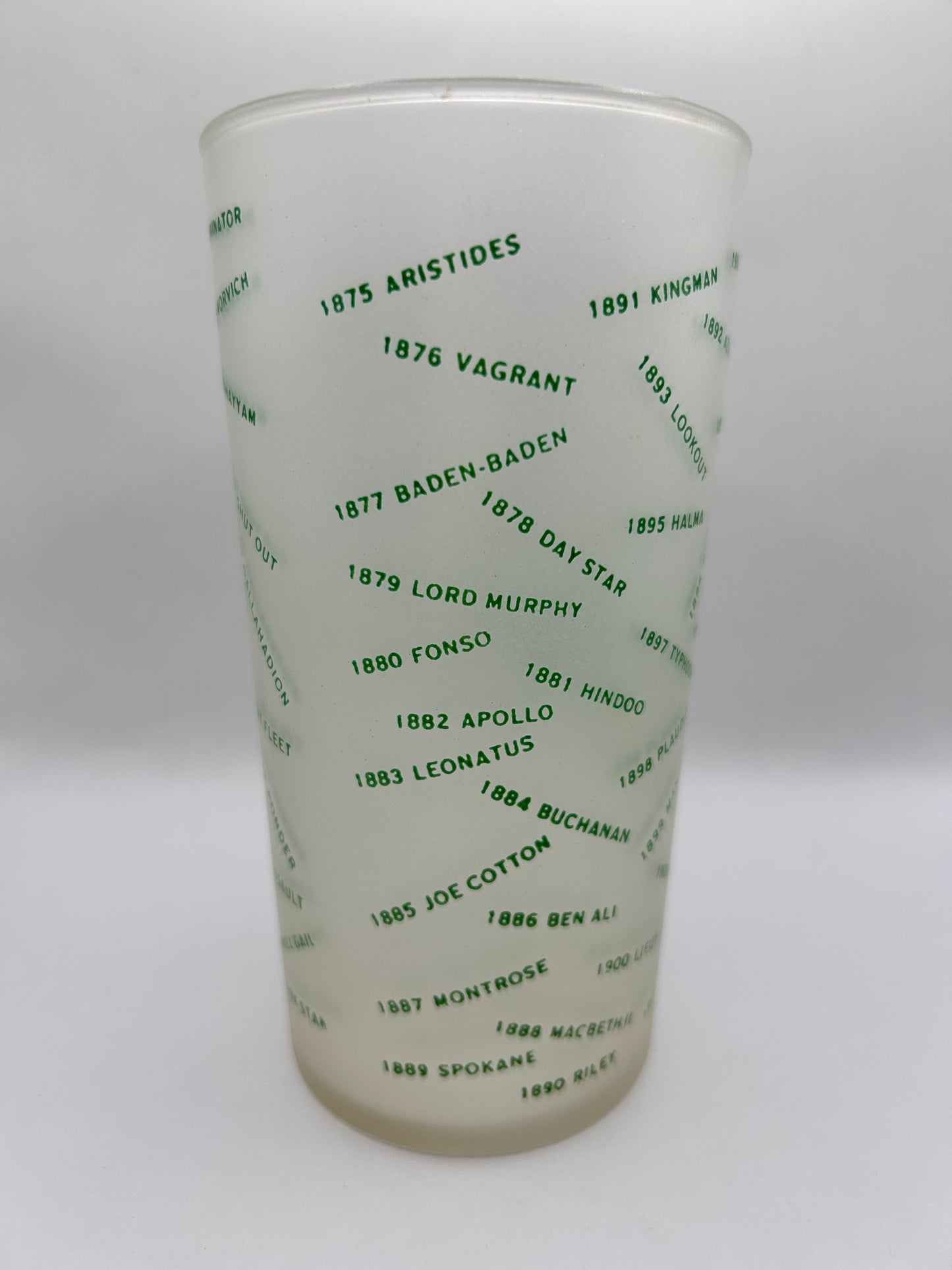 1954 Kentucky Derby Glass