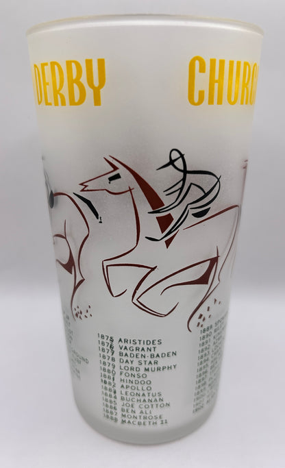 1956 Kentucky Derby Glass: 1 Star, 3 Tails