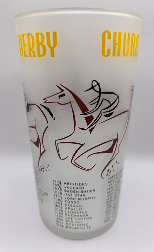 1956 Kentucky Derby Glass: 1 Star, 3 Tails