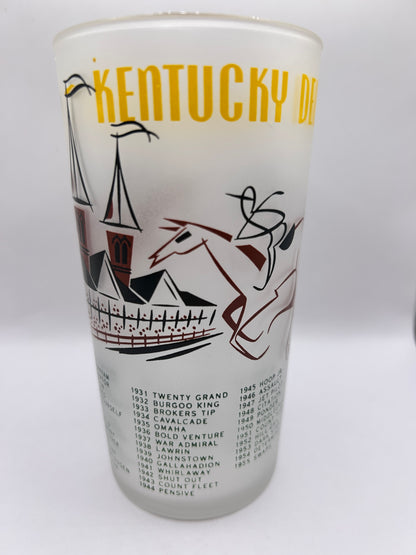 1956 Kentucky Derby Glass: 1 Star, 3 Tails