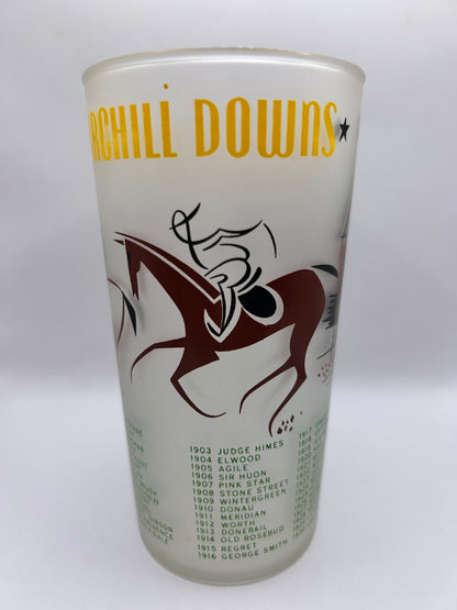 1956 Kentucky Derby Glass: 2 Stars, 3 Tails