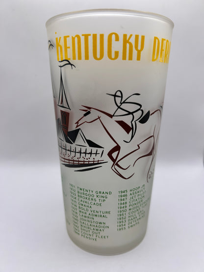1956 Kentucky Derby Glass: 2 Stars, 3 Tails