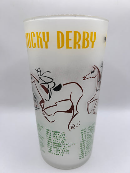 1956 Kentucky Derby Glass: 2 Stars, 2 Tails