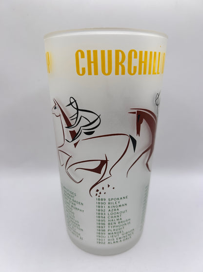1956 Kentucky Derby Glass: 1 Stars, 2 Tails